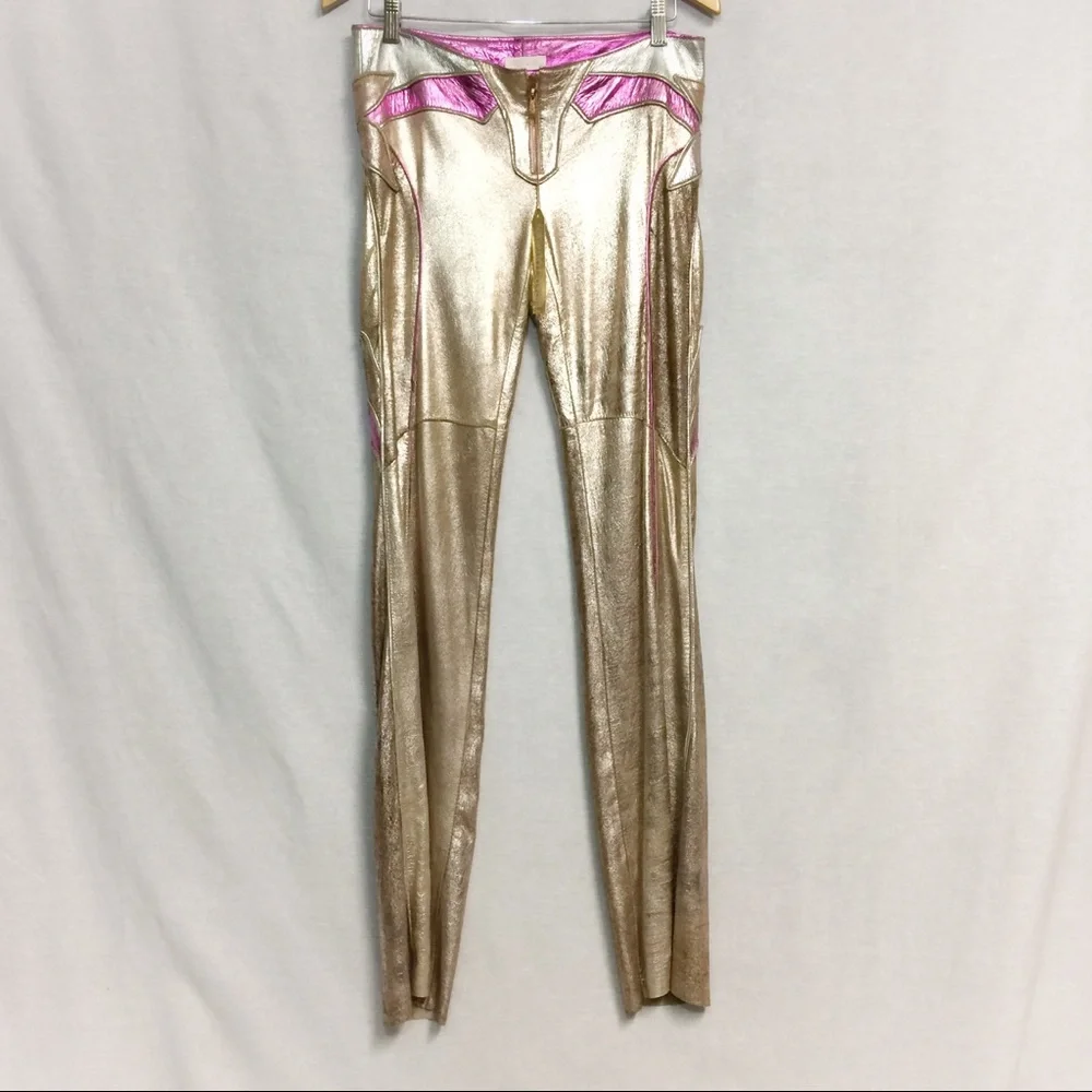 Roberto Cavalli Vintage Leather Pants - Picture 3 of 6